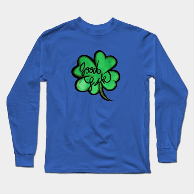 Good Luck Long Sleeve T-Shirt by bubbsnugg